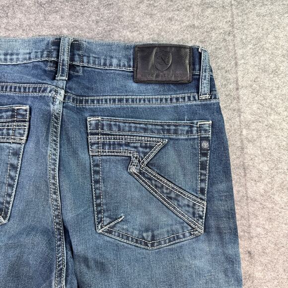 Rock‎ & Republic Men's 32X30 Neil Straight Leg Denim Blue Jeans - Picture 8 of 8